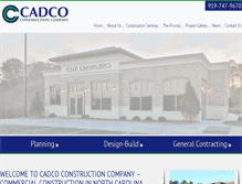 Tablet Screenshot of cadcoconstruction.com